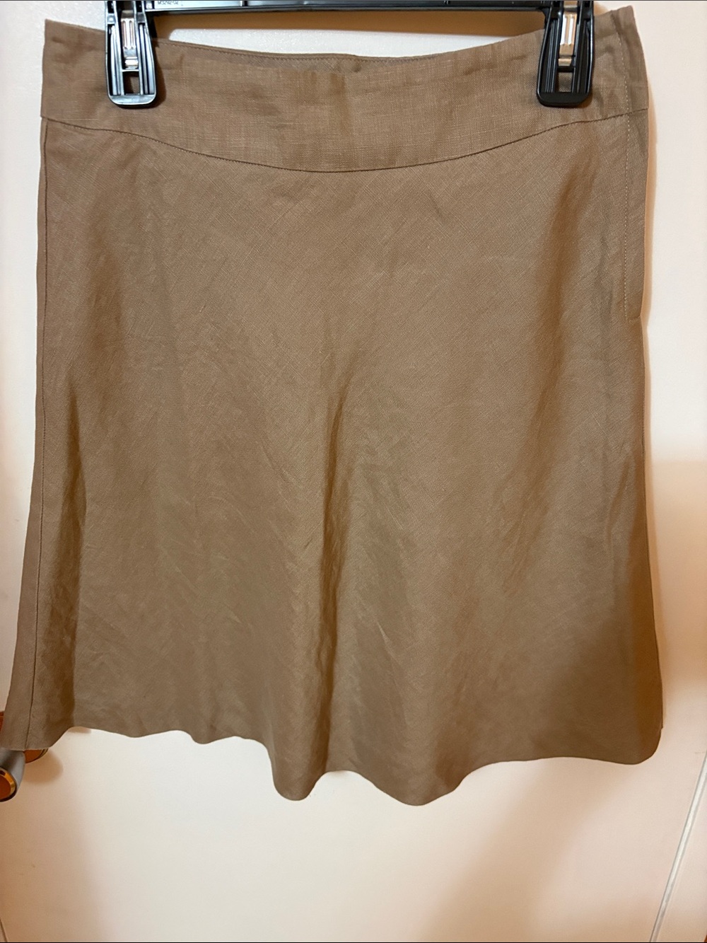 RW&CO. A-Line Skirt in Warm Tan